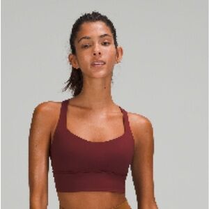 lululemon athletica Red Sports Bra with Racerback Design